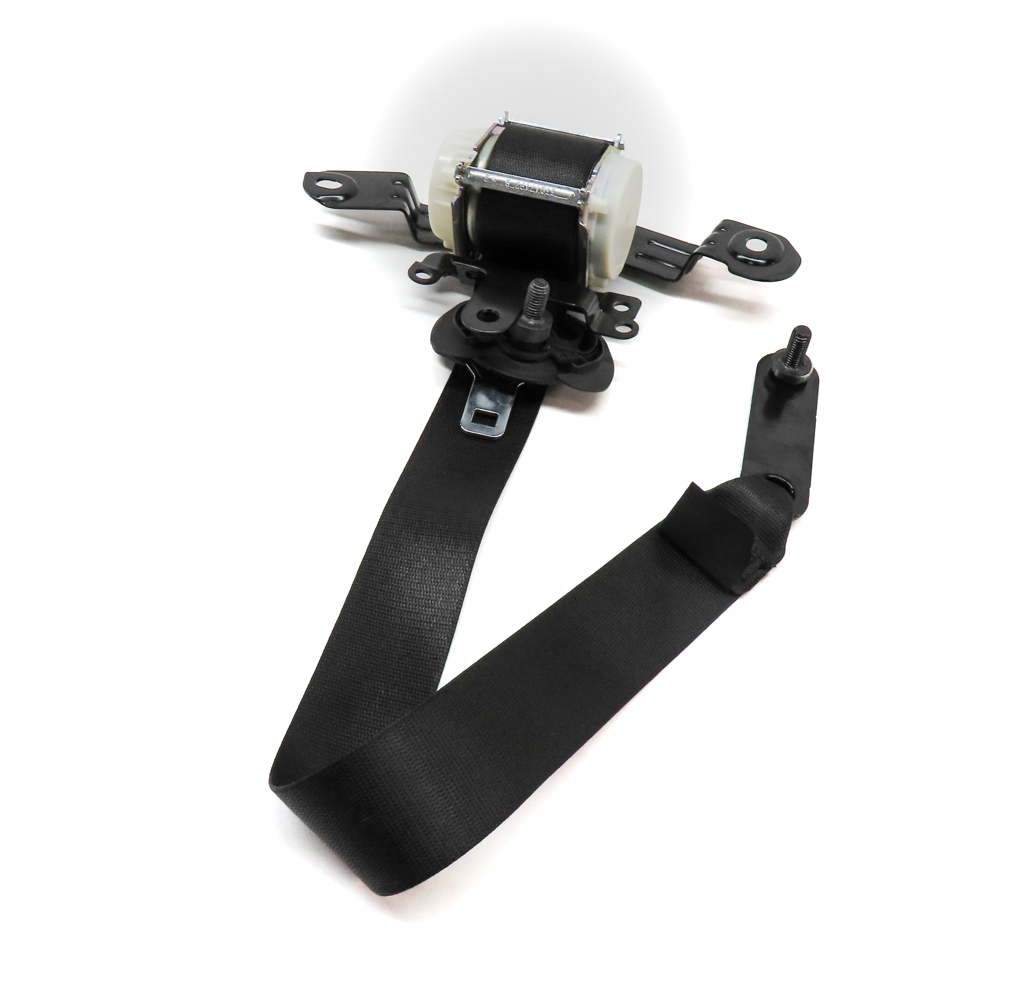 2011 BMW 535XiGT (F07) REAR LEFT SEAT SEATBELT RETRACTOR (BLACK) — exact item pictured